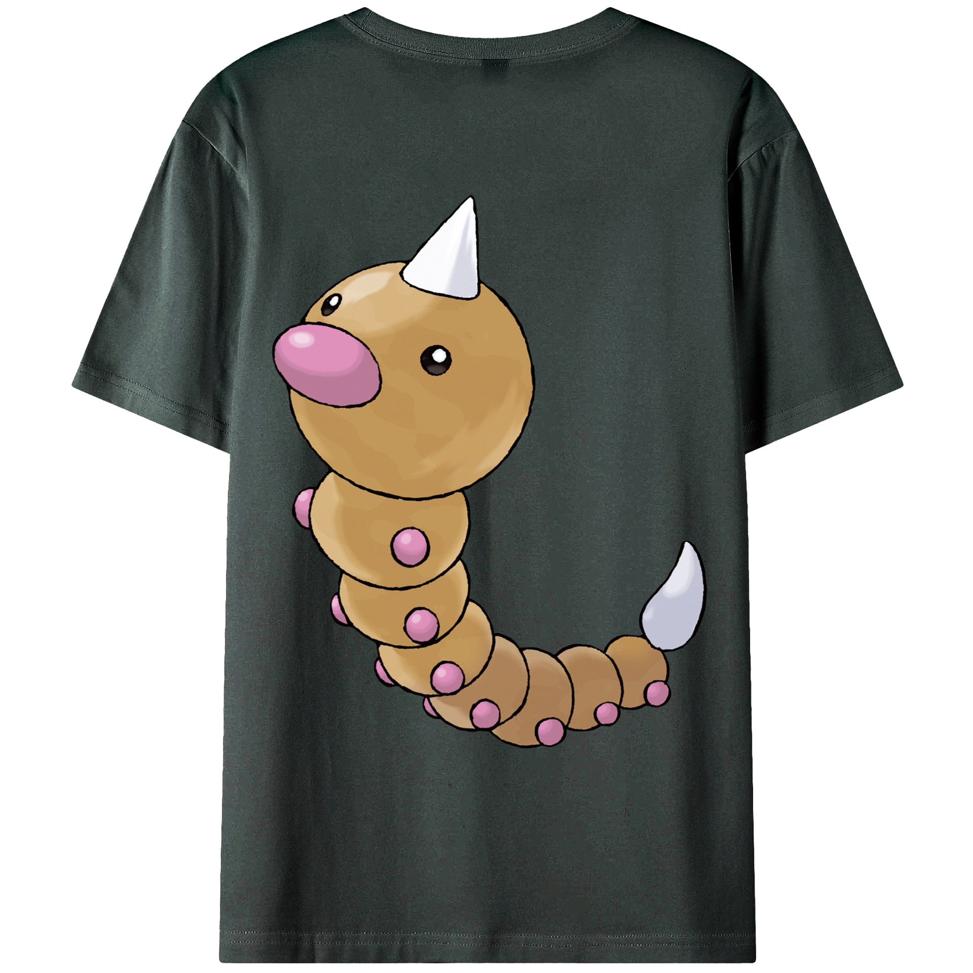 （画像用） ポケットモンスター Pokémon 綿100％ メンズ半袖Tシャツ（バックプリント） 通気性